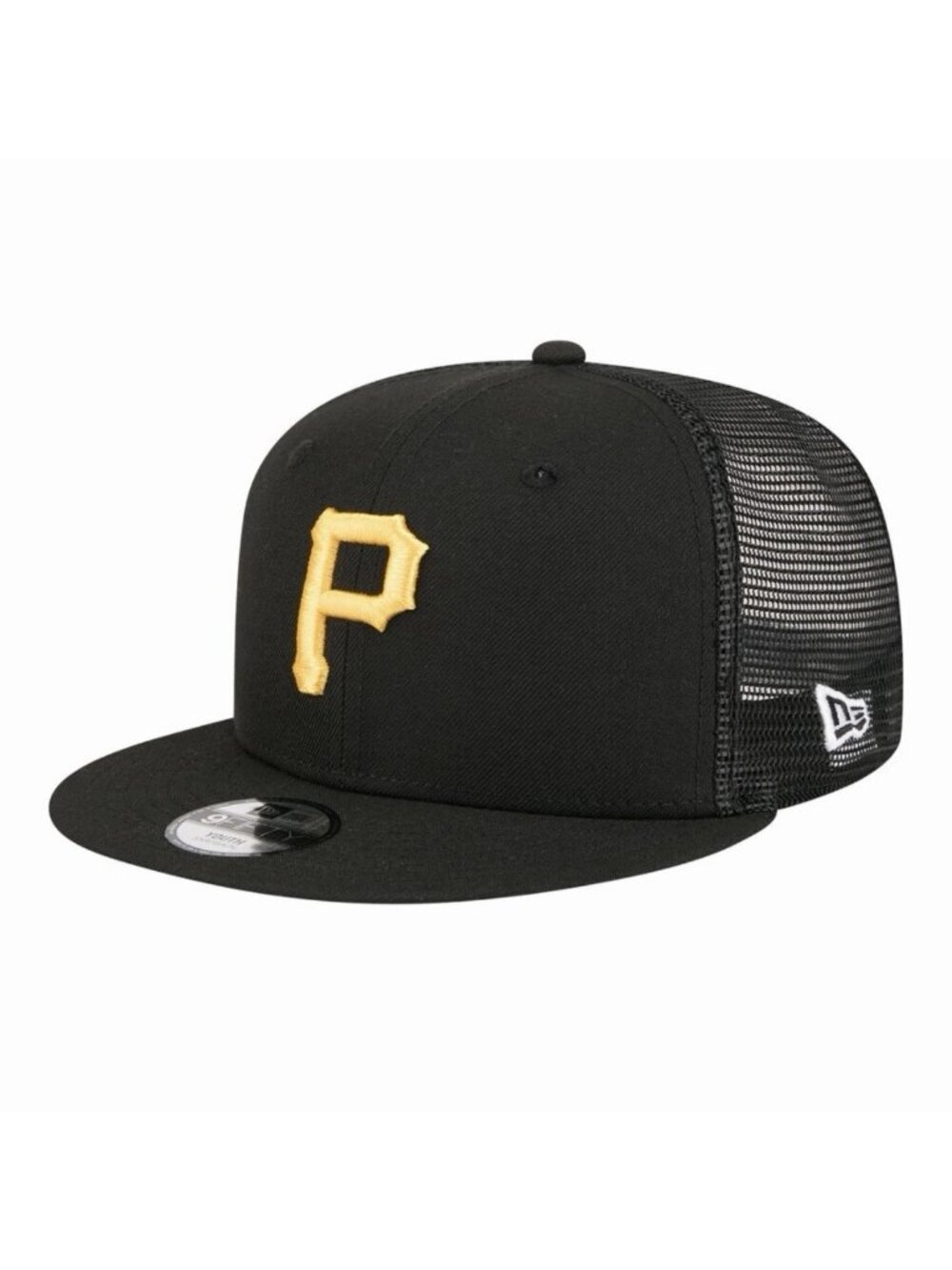New Era 9FIFTY Baseball Cap MLB Pittsburgh Pirates Basic Black Mesh Snapback Hat